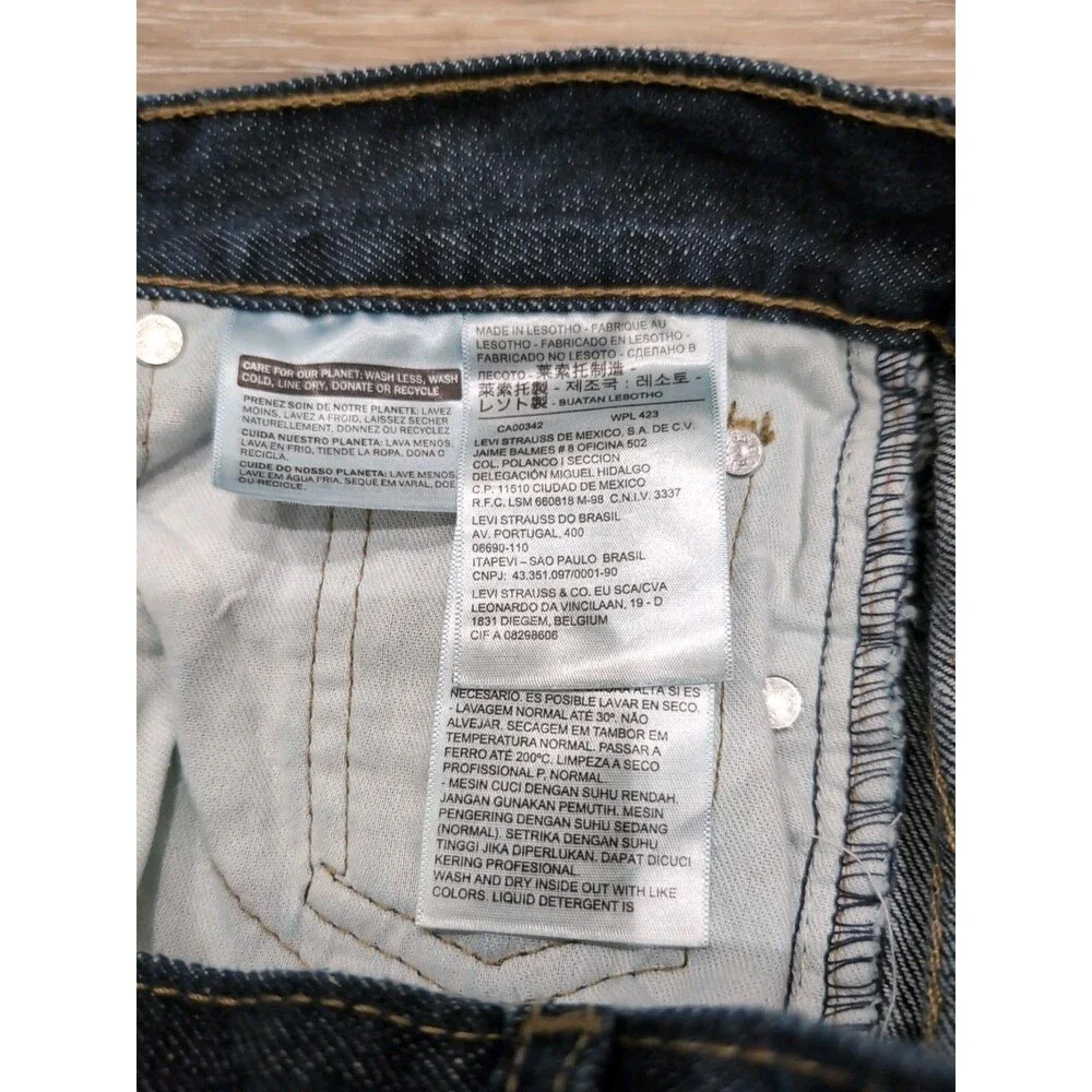 LEVI'S 514 JEANS MEN'S SIZE 29X32 Regular Fit 5 Pocket Blue Dark Wash EUC